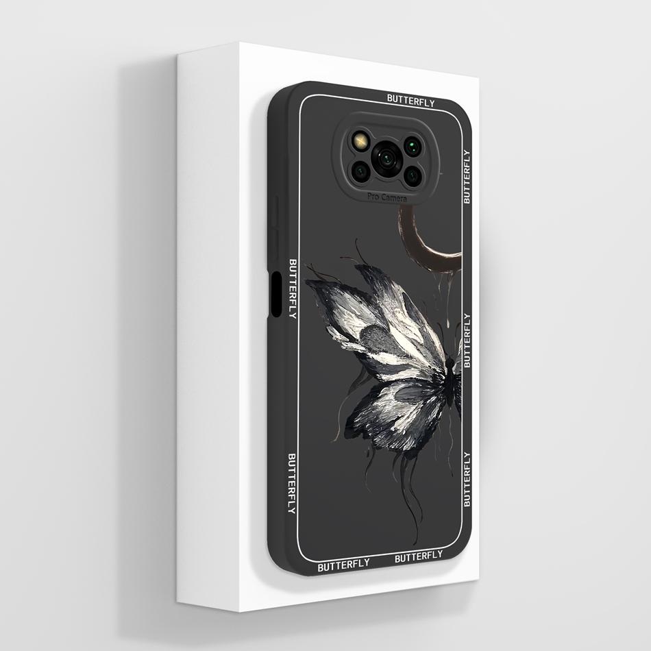 Чехол для Poco X3 Pro/X3 GT/X3 NFC Конфетный окрашенный чехол для Poco X 3 PocoX3 Мягкий жидкий силикон Полное покрытие Задние крышки для телефона