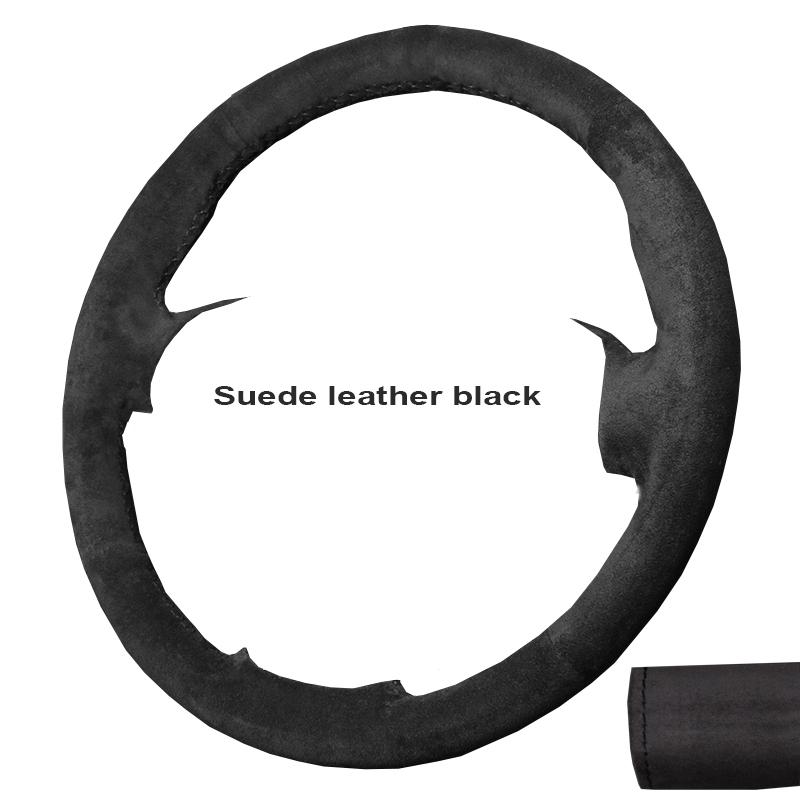 TQ014Custom Carbon Fiber Leather Car Steering Wheel Cover For Ford Focus 2 2005-2011 (3-Spoke) Anti-Slip Fix Worn OEM Wheel