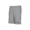 Logo Print Double Pocket Elastic Waist Straight-Leg Casual Shorts Men Bottoms Gray 675753-03