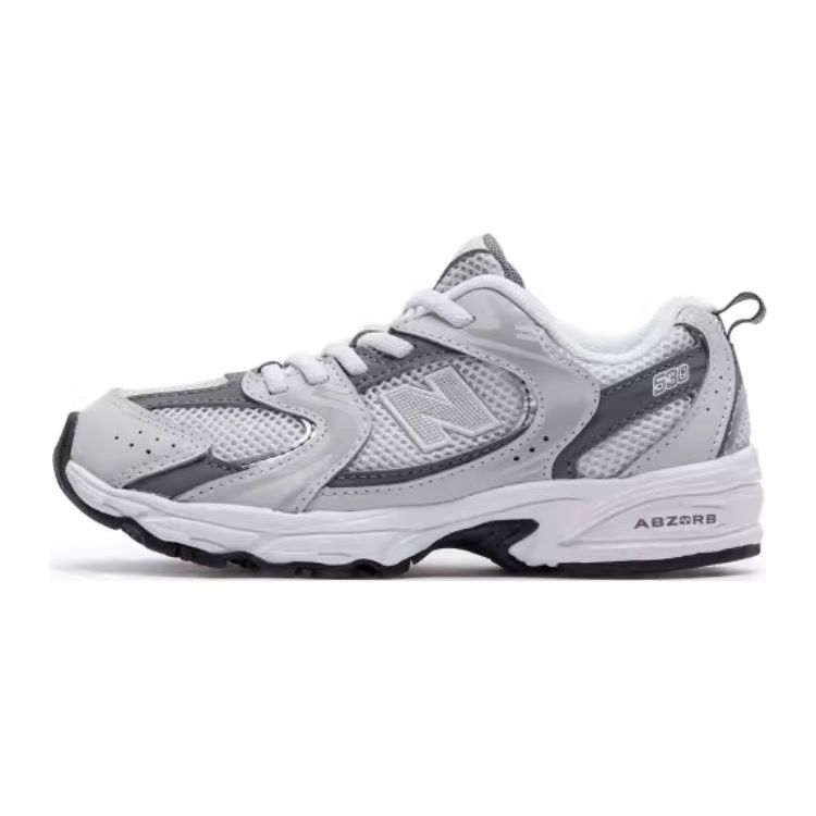 New Balance Детские кроссовки 530 Bungee Little Kid Grey Matter серебристо-металлик PZ530CB