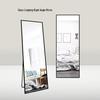 Exquisite Glass Full-Length Floor-Standing Mirror with Hidden Bracket, Wall-Mountable Aluminum Alloy Dressing Mirror
