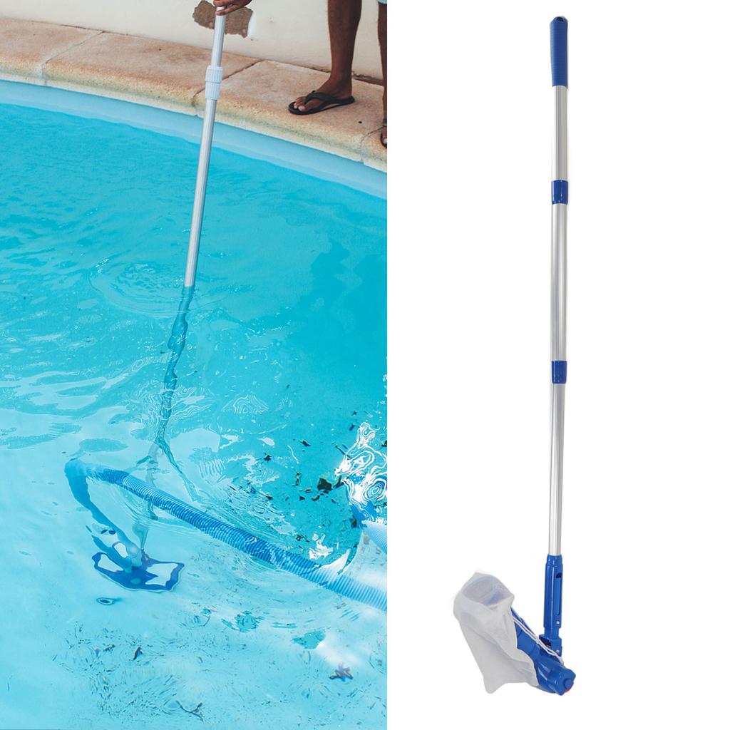 Pool Vacuum Cleaner Brush Portable with Telescopic Rod Plastic Pool Vacuum Cleaner for Fountains Cleaning