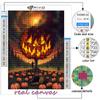 5D Diy Алмазная картина Хэллоуин Страшный тыквенный пейзаж Вышивка крестом Полная алмазная вышивка Мозаика
