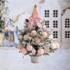 Mini Christmas Tree with Light Desk Decoration for Wedding Cabinet Bookshelf
