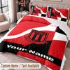 Stoke City FC Printed Bedding Set Custom Name Text 1 Duvet Cover 2 Pillowcases For Bedroom