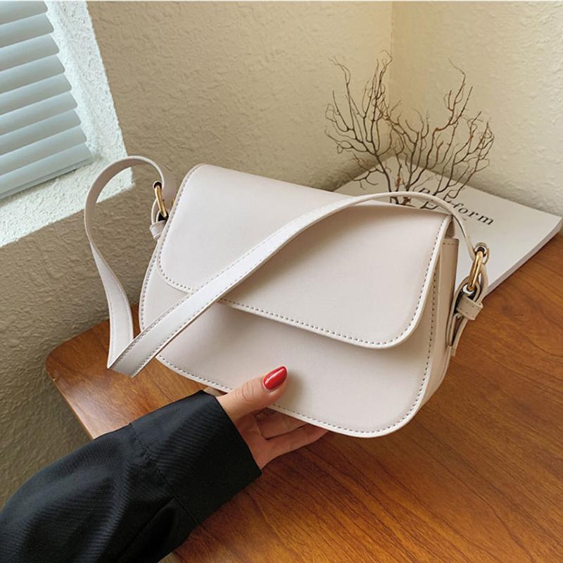 Классическая однотонная сумка на плечо высокого класса для женщин, нишевая сумка через плечо, модная маленькая квадратная сумка