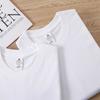 Summer Cotton Women's T-shirt Bottoming Basic Fashionable Solid Lady Short Sleeve Loose Tops Shirts Tops