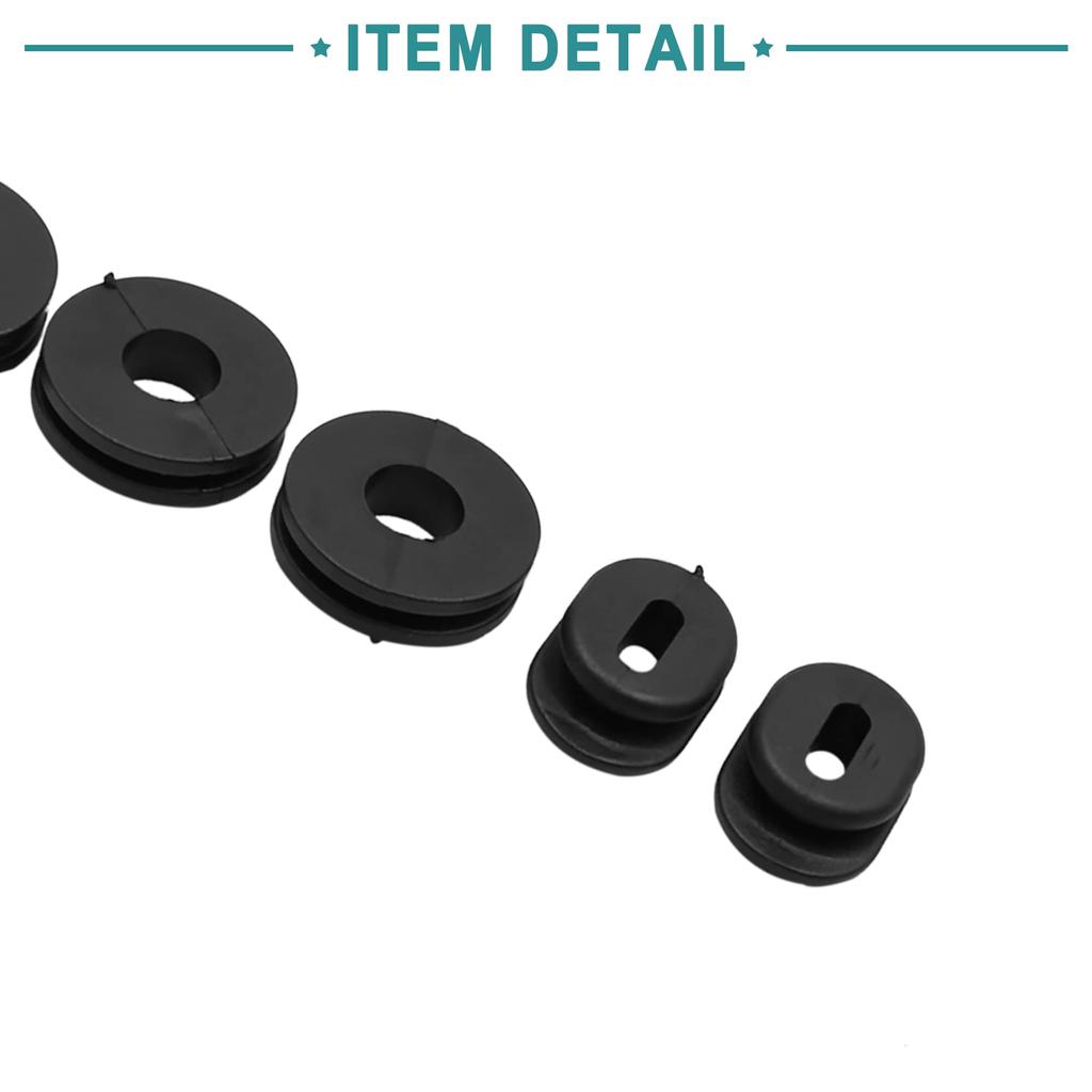 ACROPIX Мотоциклетные резиновые втулки боковых крышек для Suzuki GS125 6 шт. Черные