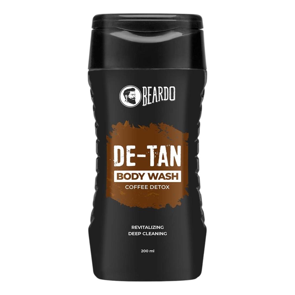 Beardo De-Tan Body Wash for Men 200ml Pack of 2 | Coffee & Aloe Extracts | Refreshing Daily Shower Gel