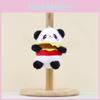 Hamburger Panda Plush Toy Keychain Stuffed Doll Pendant Bag Decoration Kids Gift