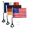 Durable Bicycle Flag Cycling Handlebar USA Banner Safety Sign for Child Scooter Motorcycle Tricycles Decoration