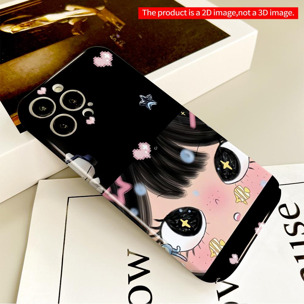 Star & Heart Dream Girl Phone Case All inclusive film hard phone case, compatible with iPhone 18 Pro Max 17 16 15 14 13 12 11