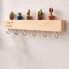 Креативная деревянная ключница с милым украшением, крючки для одежды/пальто, аксессуары для спальни