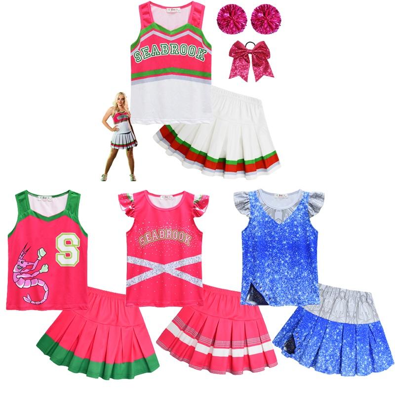 Creepy Zombies 3 Cheerleader Cosplay Costume For Girls Perfect Gift For Halloween