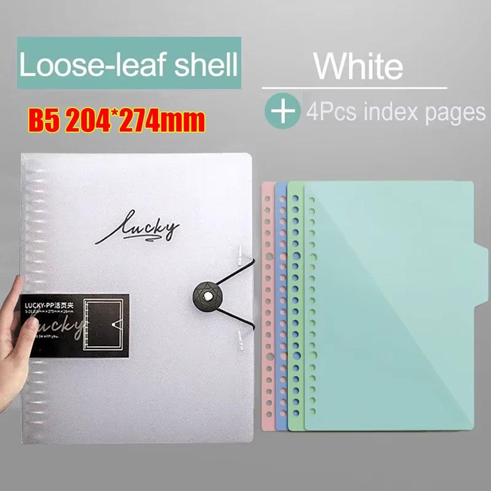 1Pcs Transparent Binder Cover A4/B5/A5 Inner Core Cover  for Office Stationery School Supplies