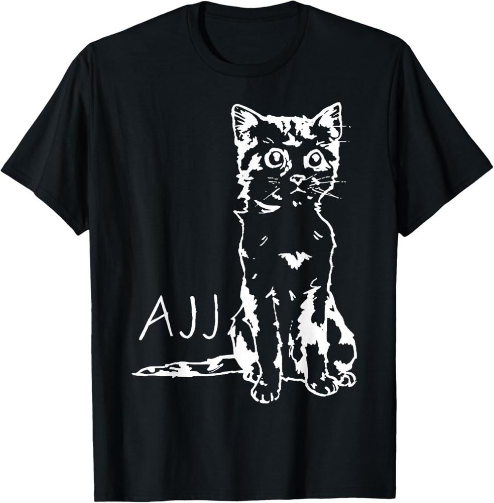 AJJ кот Смешная футболка