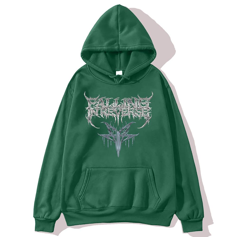 Худи Falling in Reverse Винтаж Винтаж Хип-хоп Универсальные Толстовки Музыка Мода Эстетичные Пуловеры Унисекс