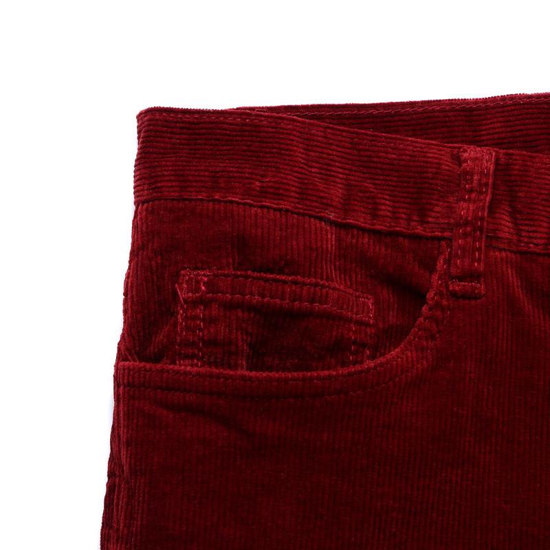 Мужские повседневные расклешенные брюки большого размера из вельвета