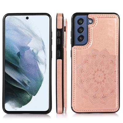 Кожаный кошелек-книжка Mandala Floral для Samsung Galaxy S23 S21 FE S24 S22 Ultra Plus A53 A73 A14 A54 с держателем для кредитных карт