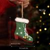 Santa Clasu Christmas Hanging Decoration Nordic Style Iron Material Xmas Tree Pendant Exquisite Creative Christmas Ornament