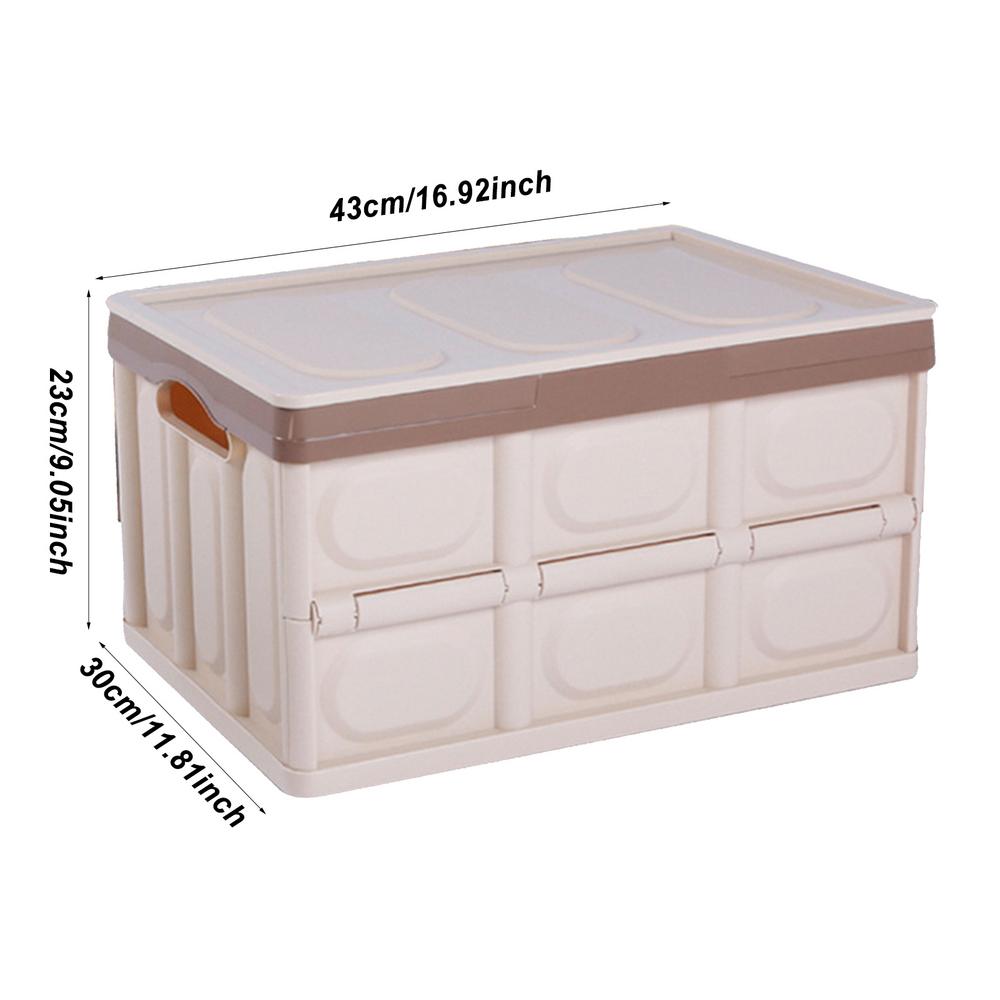 SUV Trunk Organizer 55/33L Capacity Car Trunk Storage Box With Waterproof Cover Large Capacity Grocery Organizer For Car Save