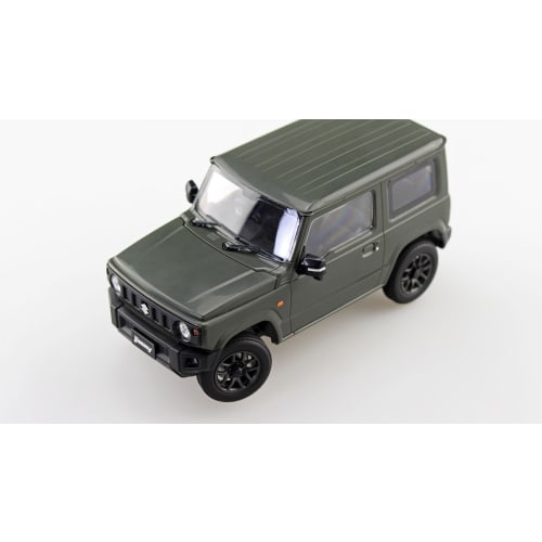 Aoshima Bunka Kyozai 1/24 Scale Rakupla Snap Car Series No.03-JG JB64 Jimny 2018 Jungle Green Pre-Colored Plastic Model Kit (Car)