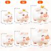 BDHD Pig Piggy Bank Cute Pig Shaped Piggy Bank Large Capacity Coin Bill Compatible with Bottom Hole Interior Ornament Stylish Goods Good Luck Item