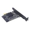 Карта расширения PCI-E на SATA 3.0, 4-портовый/6-портовый адаптер 6 Гбит/с для IPFS и Chia с чипом 88SE9215.