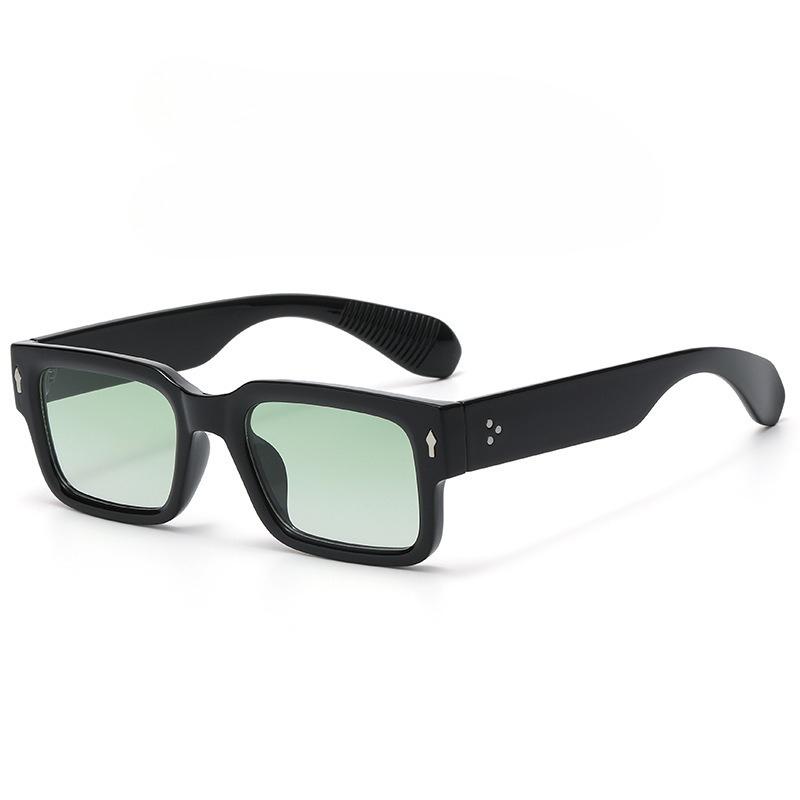 Men Retro Punk Fashion Sunglasses Square Protective Frame UV400 Unisex for Outdoor Adventures & Casual Style Shades Holiday Gift