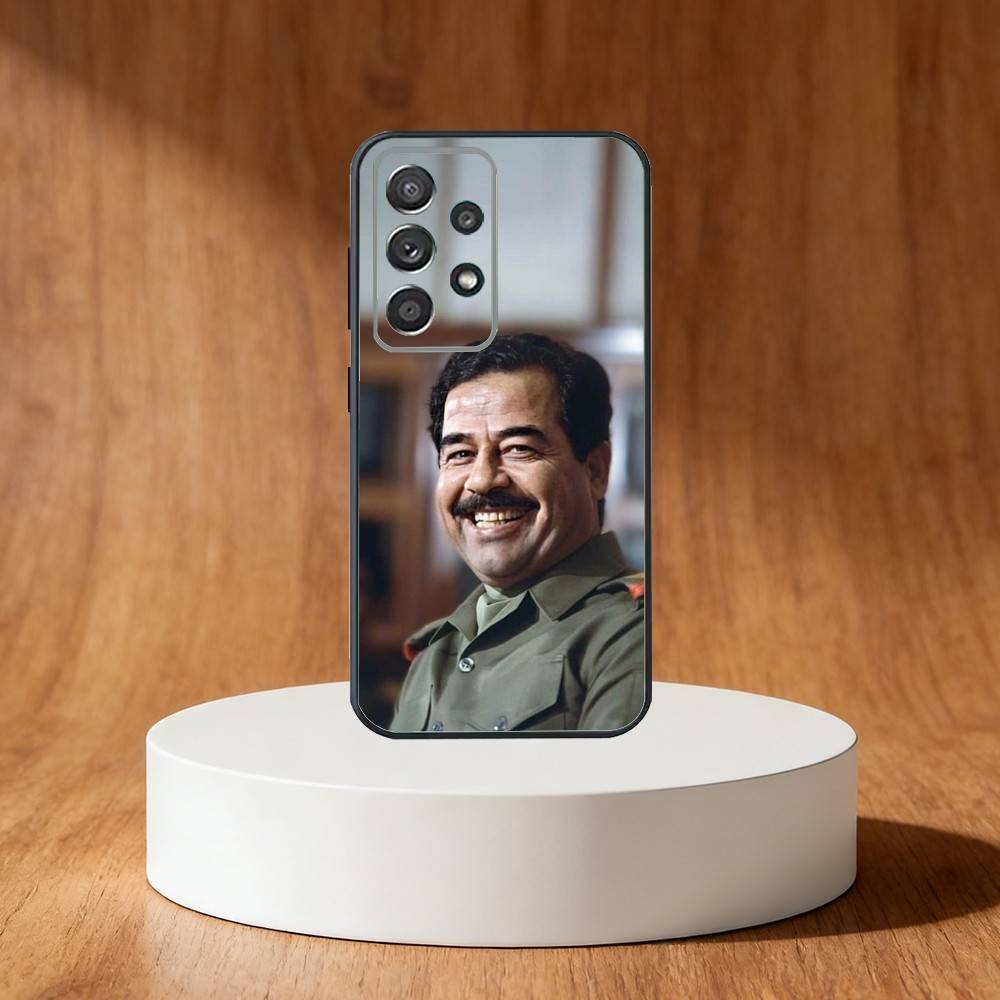 Saddam Hussein Phone Case For Samsung S25,S24,S21,S22,S23,S30,Ultra,S20,Plus,Fe,Note,10,9,5G Black Cover