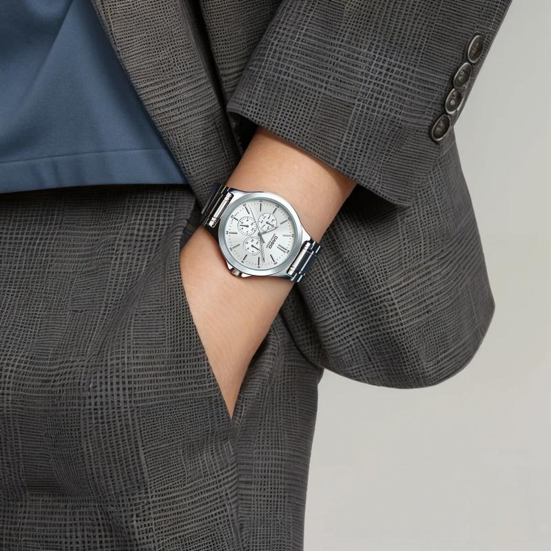 Casio STANDARD серия водонепроницаемый кварцевый механизм стальной ремешок японские и корейские часы мужские часы серебристый циферблат MTP-V300D-7A