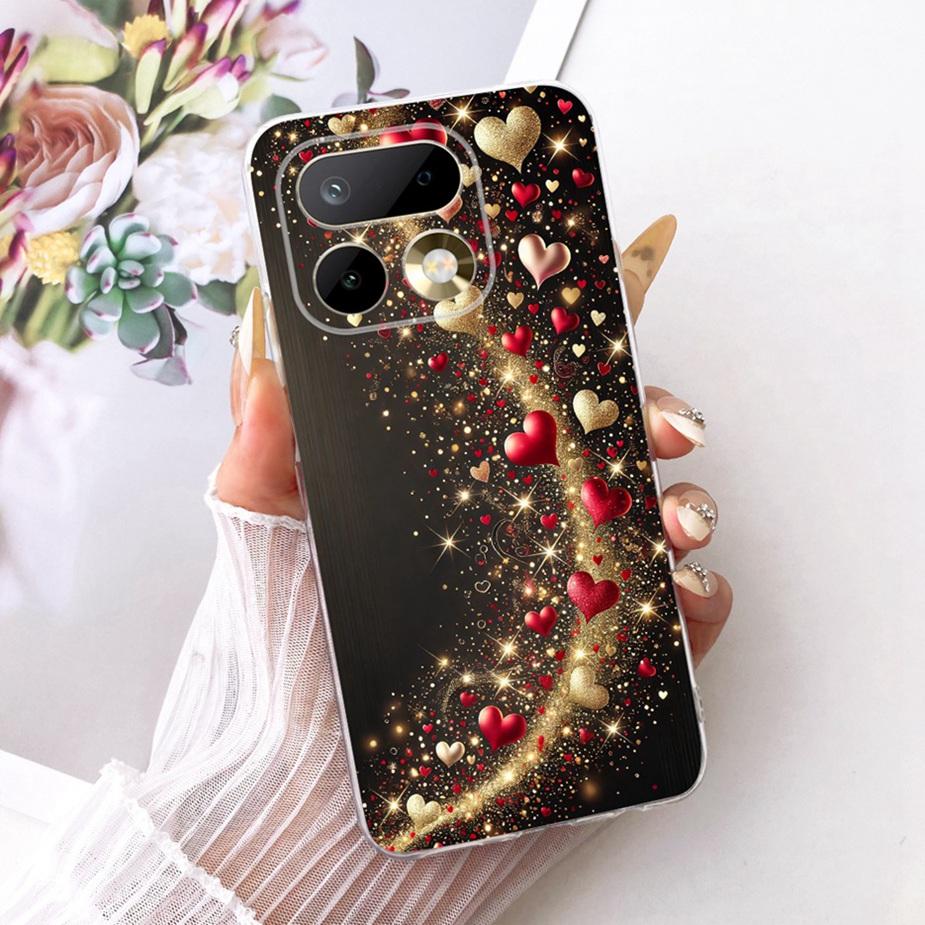 Чехол для Realme 16 Pro 5G RMX5121 Роскошный чехол с рисунком цветов Мягкий тонкий чехол для телефона Для Realme 16 Pro Plus Realme16 Pro+ 5G Сумки