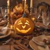 Товары для Хэллоуина Жуткий тыквенный светильник, Украшение Jack-O'-Lantern, Страшный портативный орнамент Полый светильник для помещений и улицы Праздничный