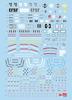Fluorescent HG RG EG 1144 Robot MS Yukisha Detail-Up Water Transfer Decals (for ENTRY GRADE 1144 Gundam)