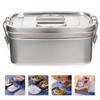 304 Stainless Steel Stainless Steel Lunch Box Leakproof Cover Portable Food Container  Outdoor