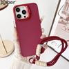 Роскошный мягкий силиконовый чехол-кронштейн для объектива Candy с ремешком на запястье для iPhone 16 15 Pro Max 11 12 13 14 Plus X XR 8 7 SE Cover