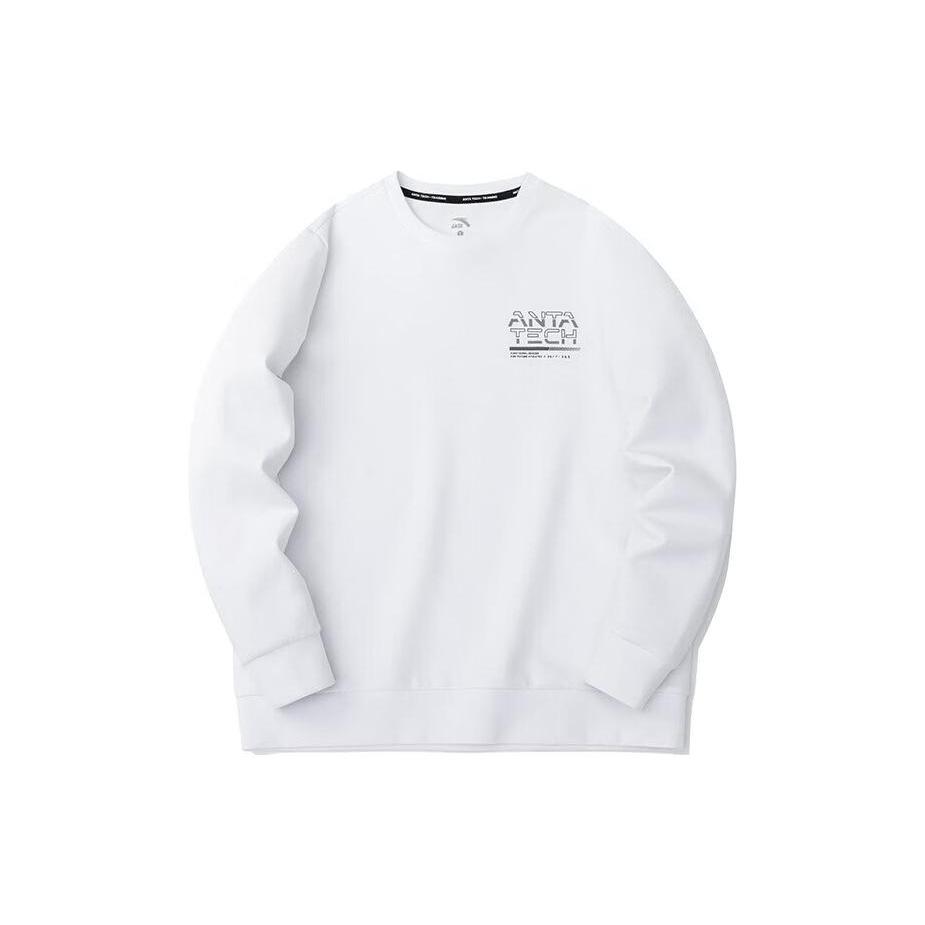 ANTA Variety Training Collection Sweatshirts Men's White Crew Neck Moderate Regular 152317725-1