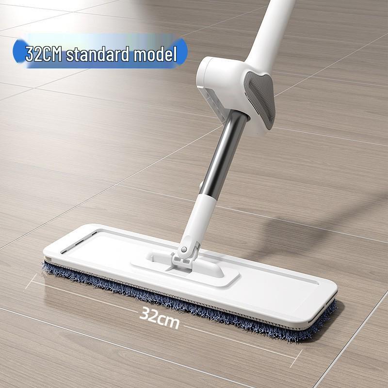 Hand-Free Flat Mop for Wooden and Tile Floors
