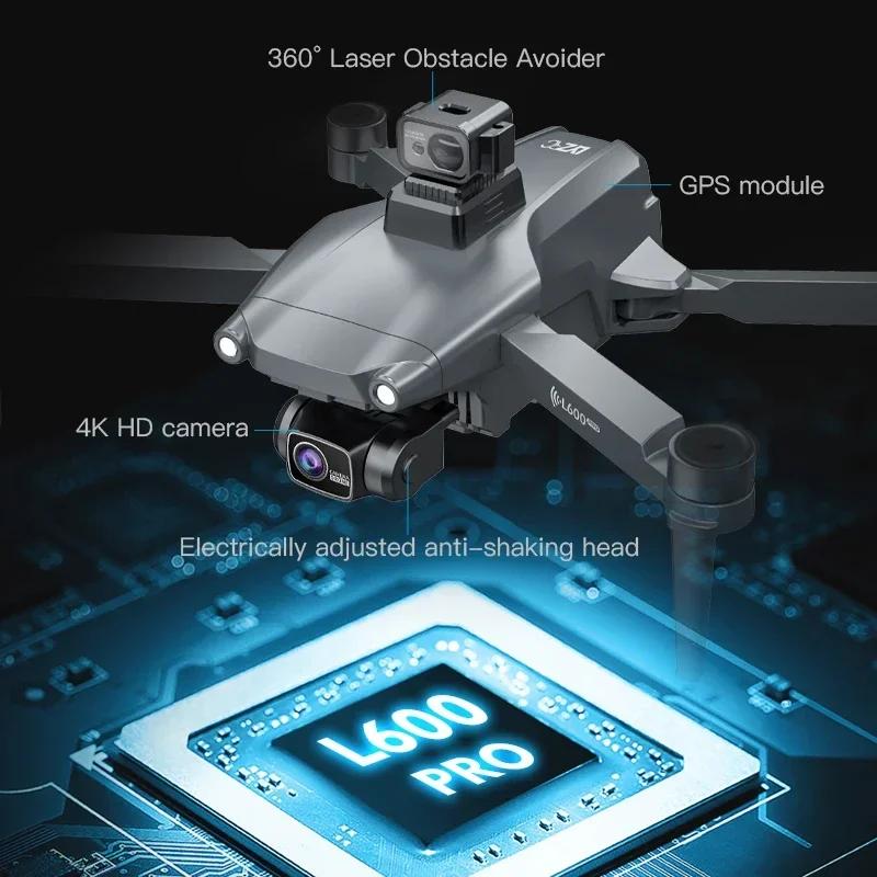 LYZRC L600 PRO GPS Drone 4K Professional HD Dual Camera Brushless Motor Quadcopter 360° Obstacle Avoidance 5G WIFI FPV RC Drones
