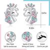Emlimny Silver Stud Earrings for Hypoallergenic CZ Lovely woman for woman Birthday Party