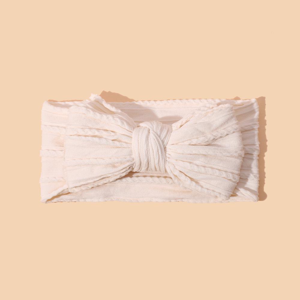 Европейская и американская детская двухслойная повязка на голову с бантом - Мягкий нейлон, защита родничка младенца