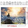 Фон 5x3 фута Zelda для дня рождения для мальчиков и девочек, принадлежности для дня рождения