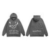 Broken Planet Oversized Hooded Sweatshirt With Puff Print Graphic Streetwear Unisex Casual Pullover Teens