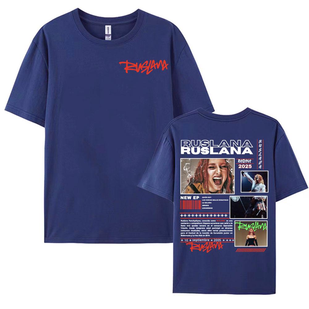 Singer Ruslana Album Tour 2025 Merch T Shirts Men Womens Clothing Fashion Aesthetic Tshirt Hip Hop Casual High Quality T Shirt