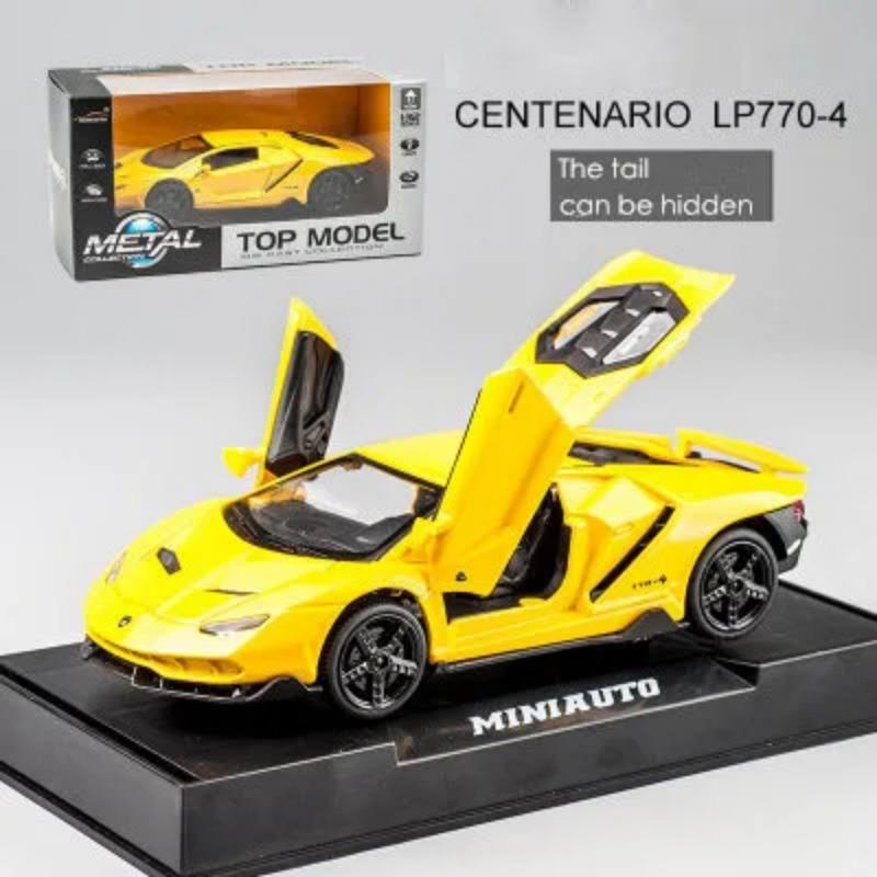 1/32 Lamborghini LP770 автомобиль литой спортивный автомобиль модель литой звук супер гоночный подъемный хвост детская игрушечная машинка для детей мальчик подарок