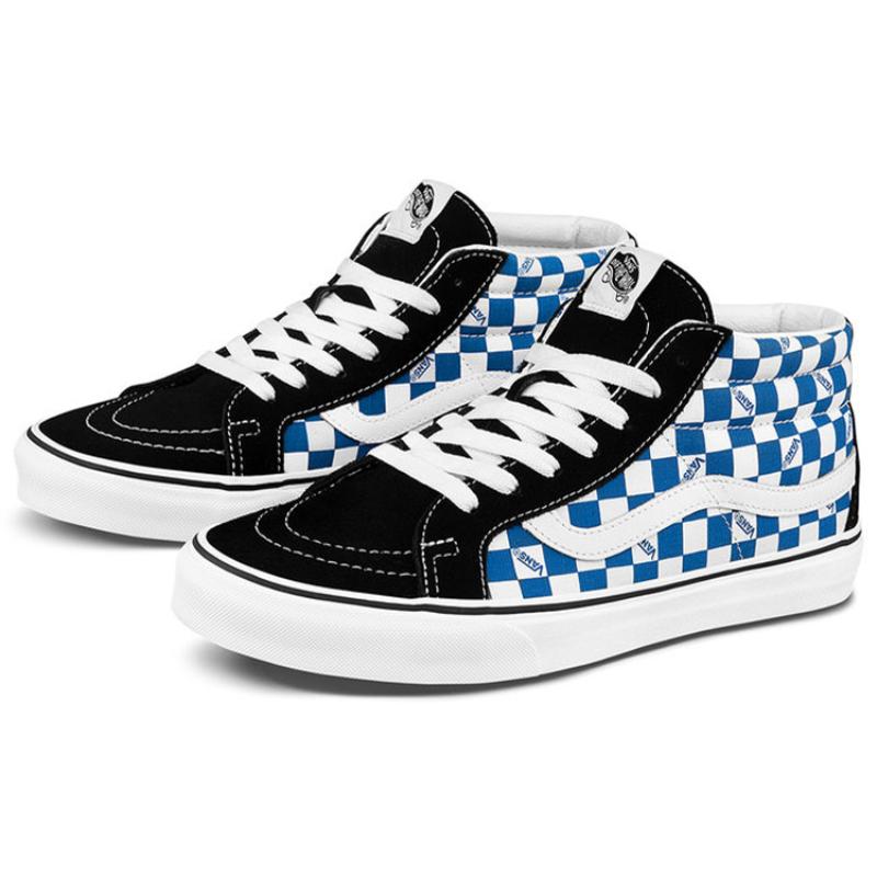 Vans Кроссовки Sk8 mid Клетка Сине-белые Vans VN0A3MV85I5