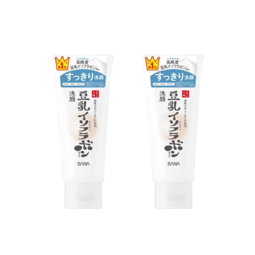 SANA Nameraka honpo Соевое молоко Изофлавоны Антивозрастная очищающая пенка 150г (Уход за порами / Увлажнение / Разглаживание)