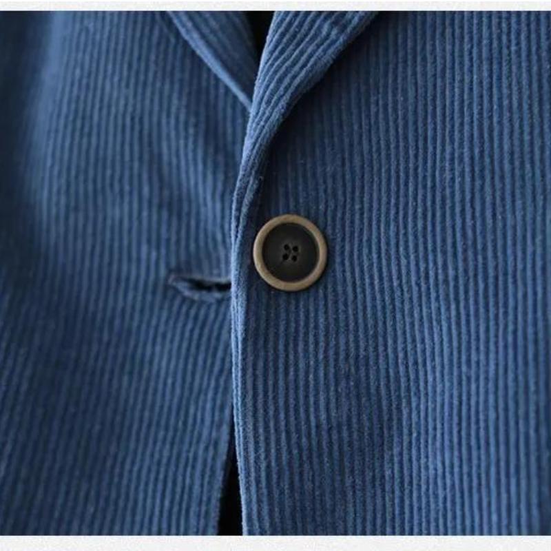 Женское вельветовое пальто с лацканами, однотонное короткое пальто, весна-осень, винтажная повседневная куртка с длинными рукавами, топ, костюм, воротник, вельвет