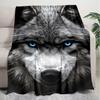 1PC Wolf Elements printed blanket, all season lightweight home office outdoor nap multifunctional blanket A9