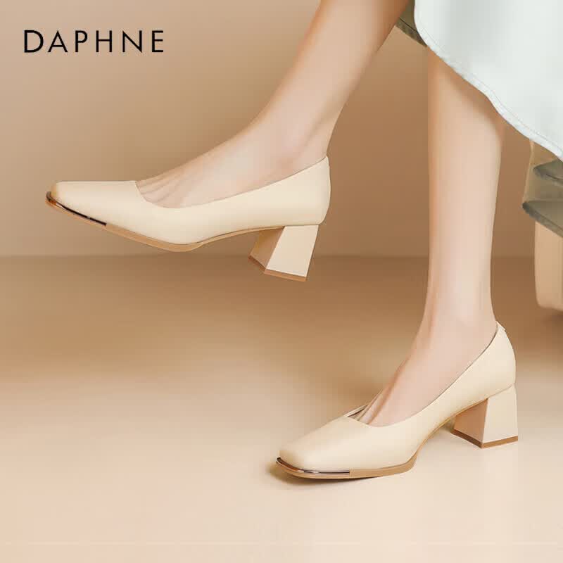 Женские туфли-лодочки Daphne с квадратным носком на блочном каблуке